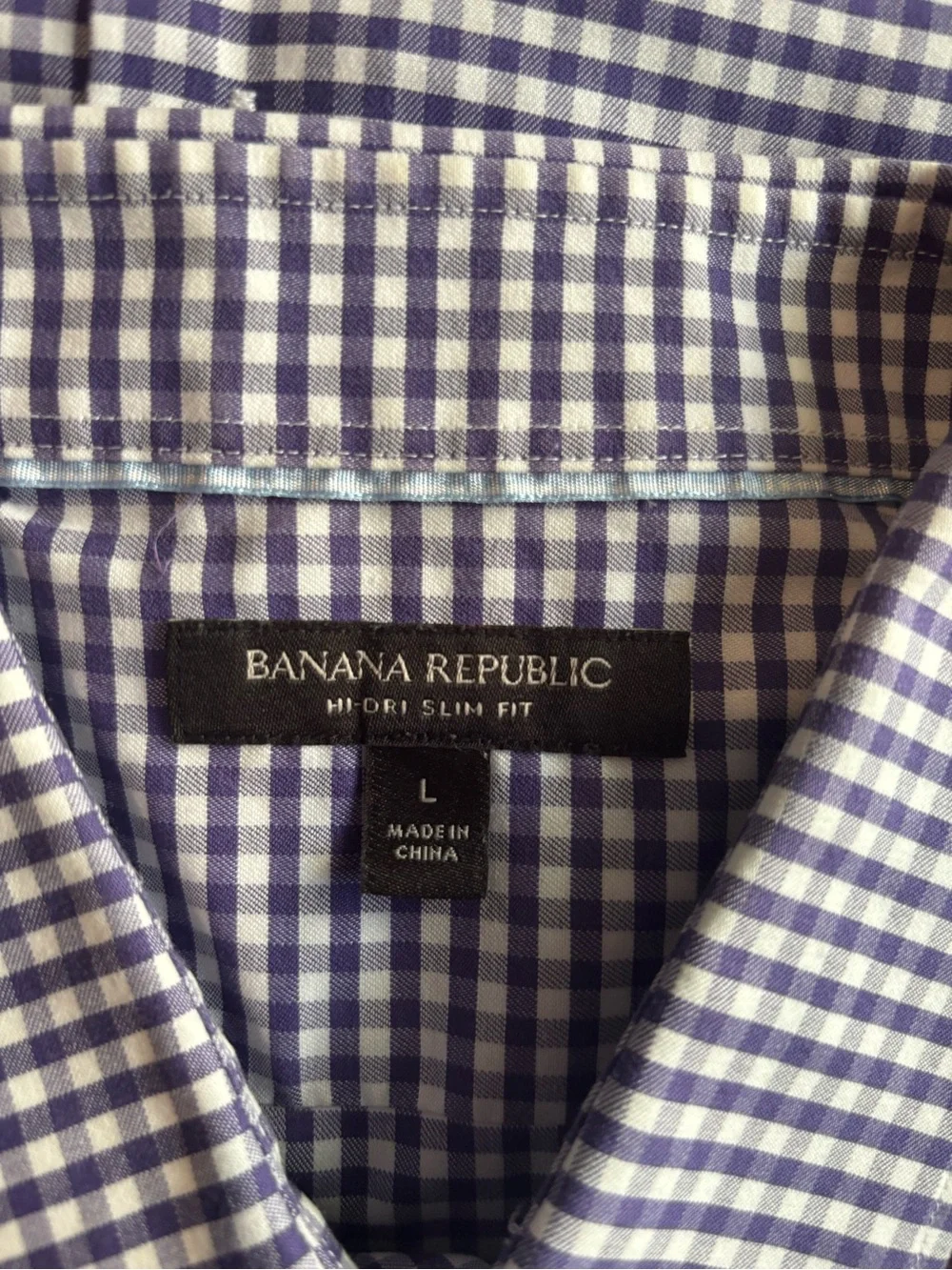 9 Men's Large Banana Republic Non-iron Button-Down Shirts - Blue, Green, Red.